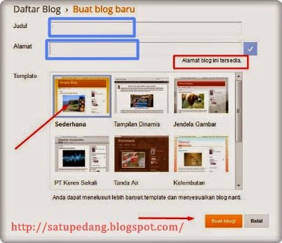 Cara Membuat Blog Gratis Blogspot Untuk Pemula Cara Membuat Blogger Blogspot