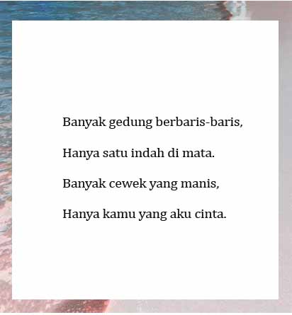  Mulai dari yang romantis hingga pantun yang lucu 70 Pantun Cinta Yang Bikin Baper Aja Nih