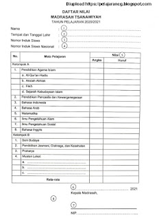  Penulisan Blangko Ijazah Madrasah Tahun Pelajarancg  PETUNJUK TEKNIS PENULISAN BLANGKO IJAZAH MADRASAH TAHUN PELAJARAN 2020/2021