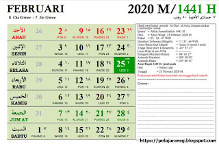  Download Kalender adalah penting bagi kebanyakan orang termasuk pelajar karena tiap tahun KALENDER 2020 INDONESIA LENGKAP DENGAN KAMARIAH, HIJRIAH, PASARAN JAWA DAN HARI LIBUR