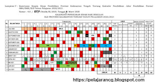 Download kalender akademik pelajarancg ternyata perlu baik TK KALENDER PENDIDIKAN TAHUN AJARAN 2020/2021 PROVINSI KALTENG