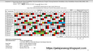 Download kalender akademik pelajarancg ternyata perlu baik TK KALENDER PENDIDIKAN TAHUN AJARAN 2020/2021 PROVINSI KALTENG