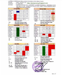 Karena besok sudah memasuki kalender pelajaran baru KALENDER PENDIDIKAN ANAK USIA DINI DAN PENDIDIKAN DASAR KOTA TEBING TINGGI TAHUN AJARAN 2019/2020 SUMATERA UTARA