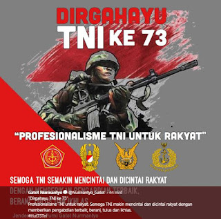  Oktober ditetapkan sebagai Hari Angkatan Perang Kata Kata Ucapan Dirgahayu TNI Ke 75 Tahun 2020