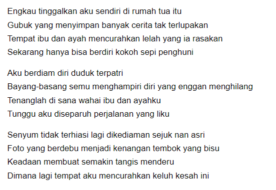 Puisi KEHILANGAN Seseorang Yang Disayang 8+ Puisi KEHILANGAN Seseorang Yang Disayang