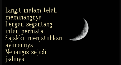 dengan tema suasana malam berbalut perasaan cinta pada pasangan Puisi Tentang Malam Dan Kamu : Curahan Hati