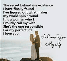  the wife expresses the meaning of a wife who has played an important role in our life 7+ Short Romantic Love Poems For Wife