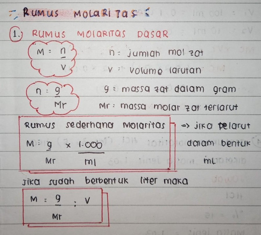 Apa rumus molaritas dasar?​ - Brainly.co