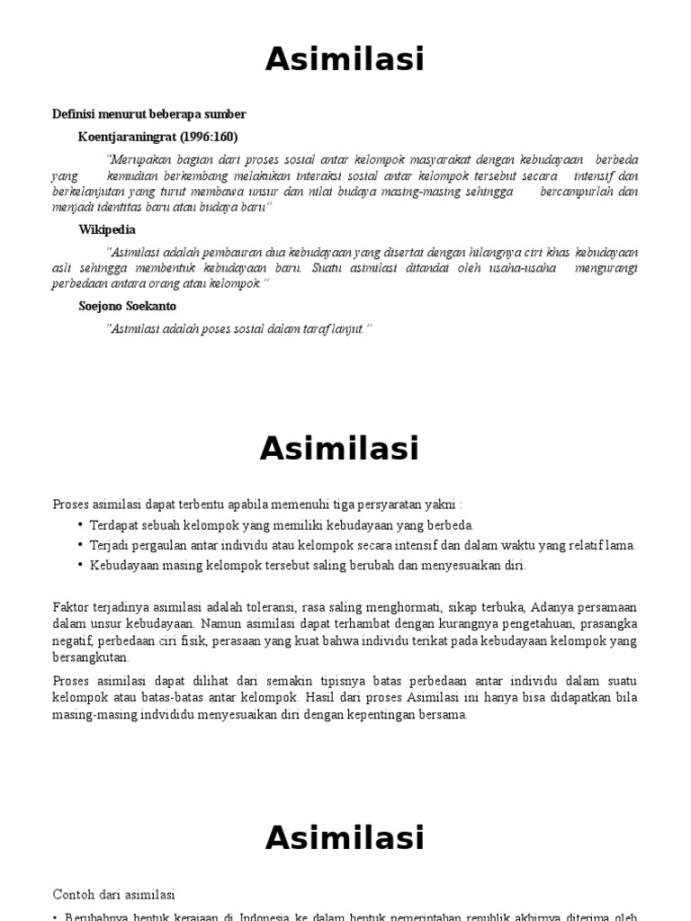 Asimilasi Dan Akulturasi  PDF