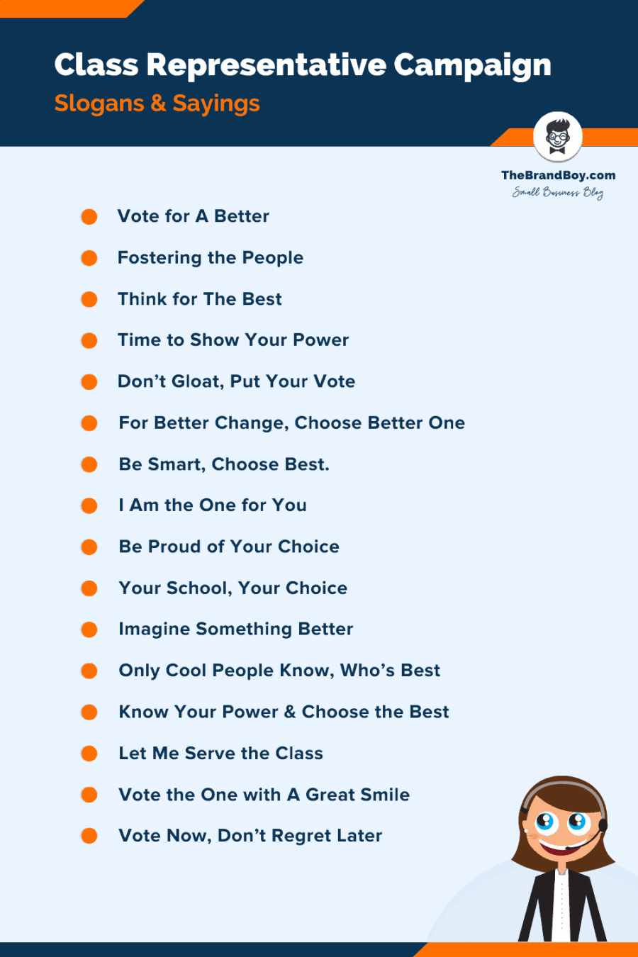 + Best Class Representative Campaign Slogans and Sayings