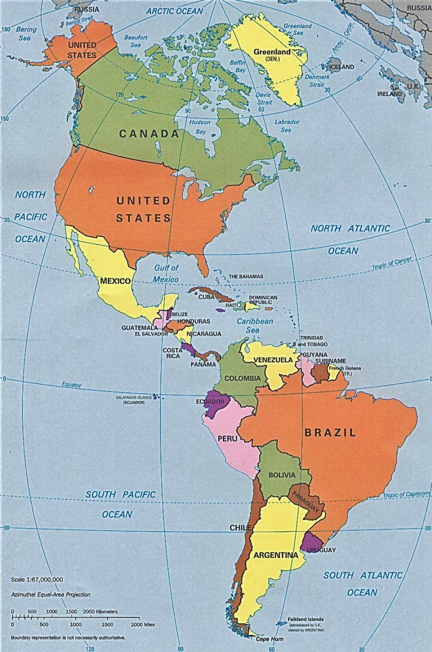 Geografi Benua Amerika - Geografi