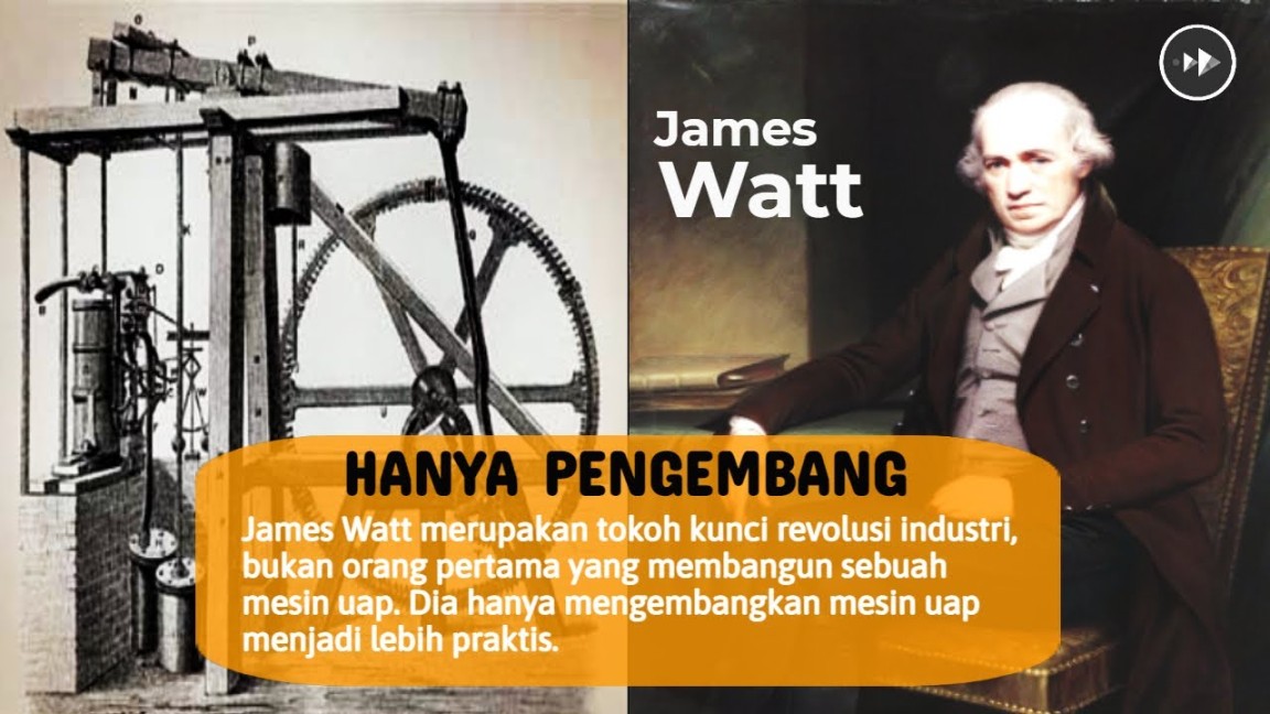 James watt ❓inilah orang pertama penemu mesin uap