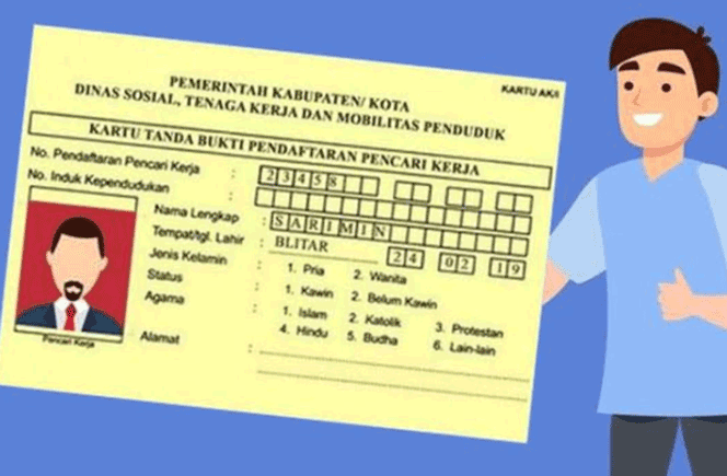 kartu kuning untuk pencari kerja