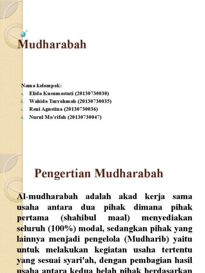 Mudharabah  PDF