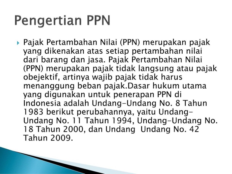 Pajak Penambahan Nilai - ppt download