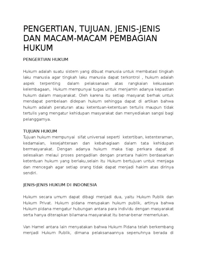 Pengertian Hukum  PDF