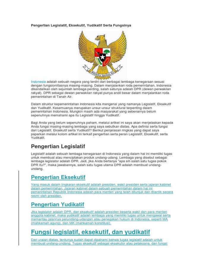 Pengertian Legislatif  PDF
