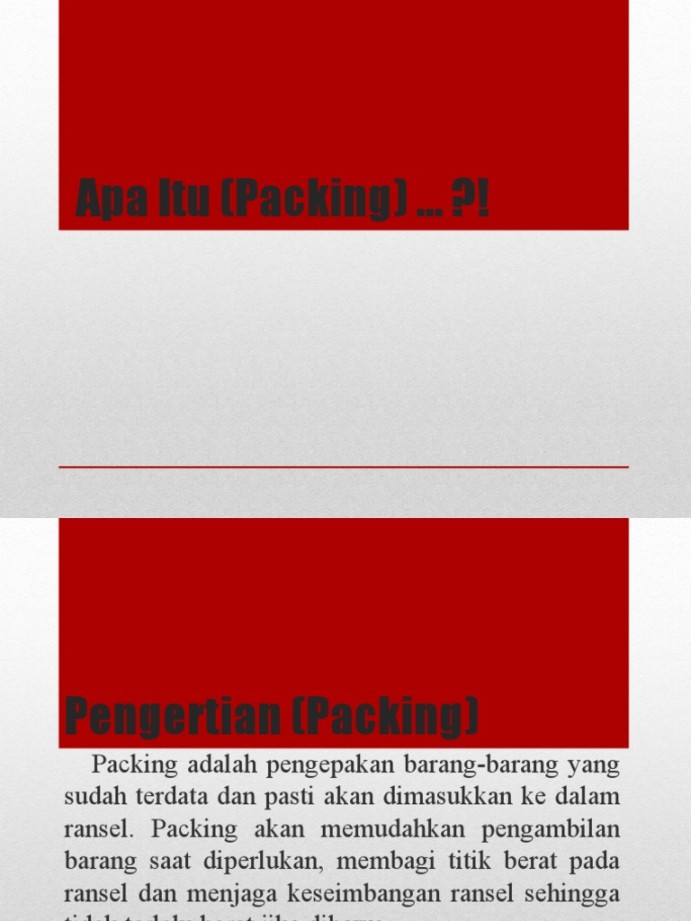 Pengertian (Packing)  PDF