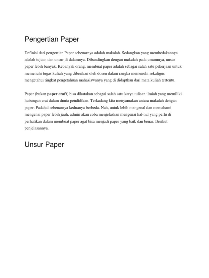 Pengertian Paper  PDF