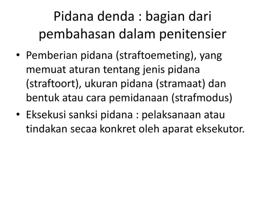 Pidana Denda Hukum Sanksi_ ppt download