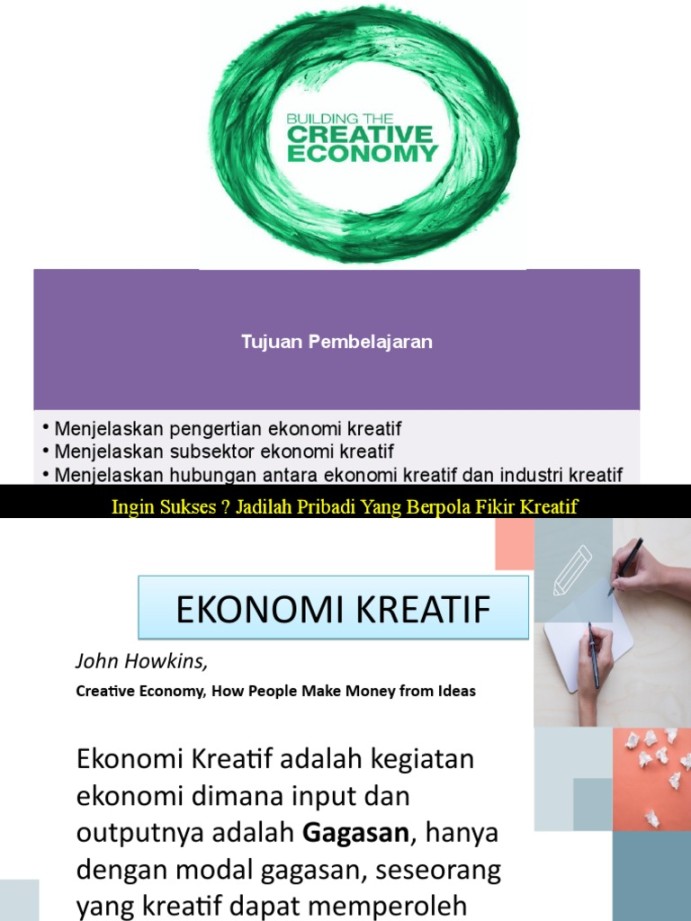 PPT Ekonomi Kreatif  PDF