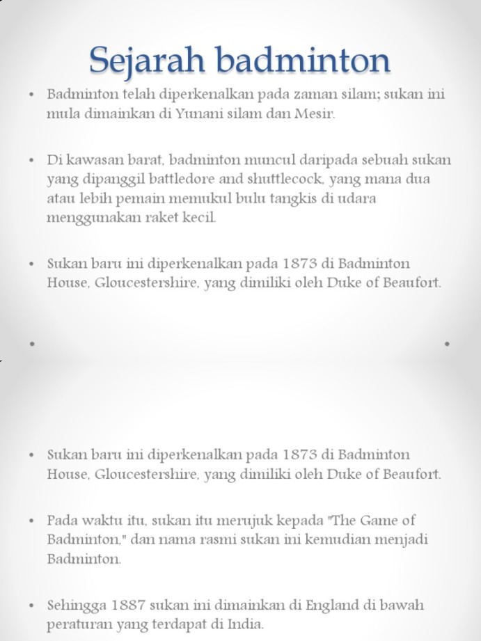 Sejarah Badminton  PDF