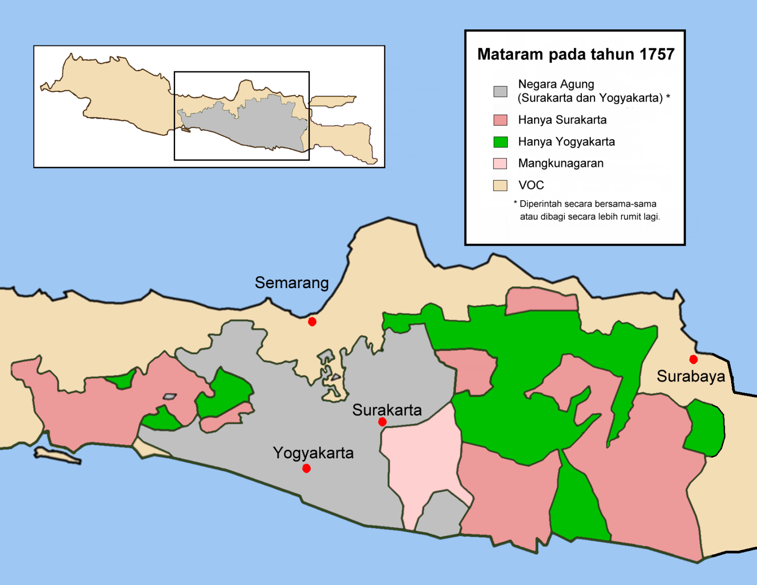 Sejarah Kesultanan Surakarta dan Yogyakarta dalam Perjanjian Giyanti