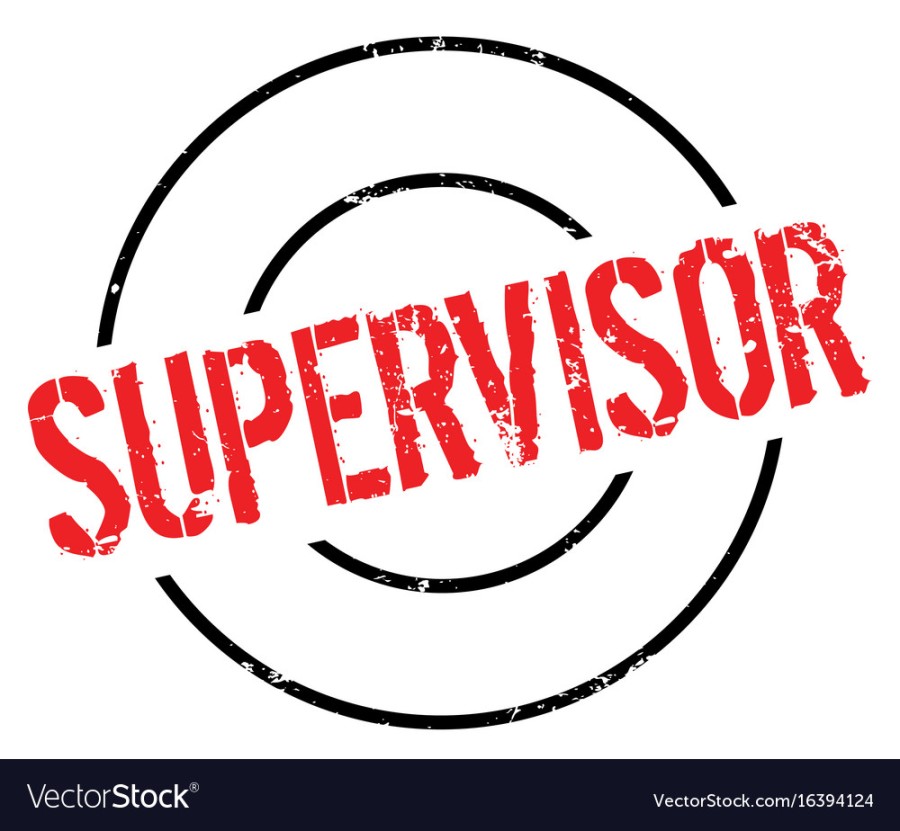 Supervisor rubber stamp Royalty Free Vector Image
