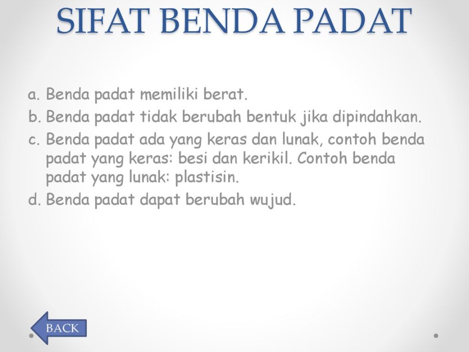 WUJUD BENDA DAN SIFATNYA - ppt download