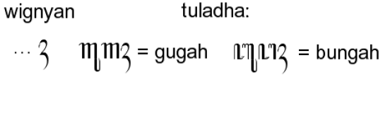 sandhangan panyigeg wanda, wignyan, sandhangan panyigeg wanda yaiku