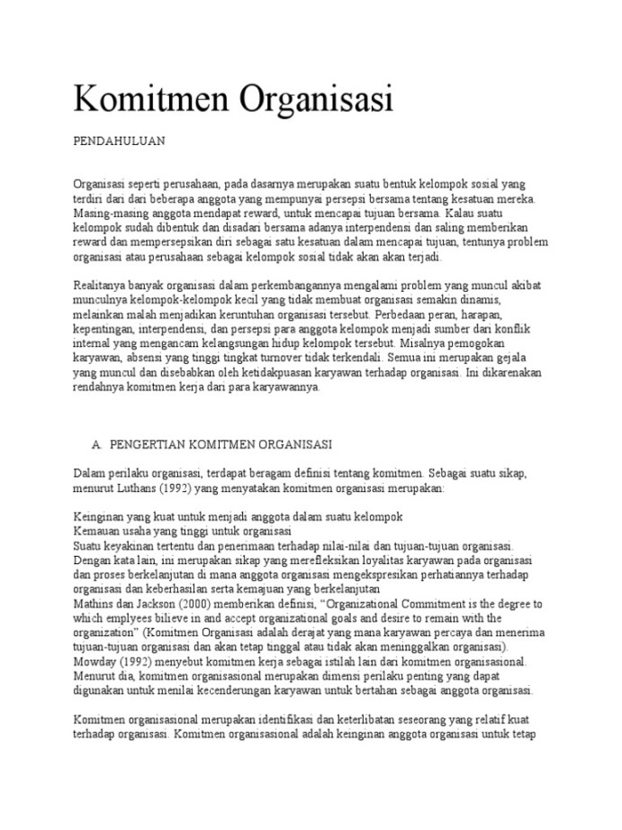 Komitmen Organisasi  PDF