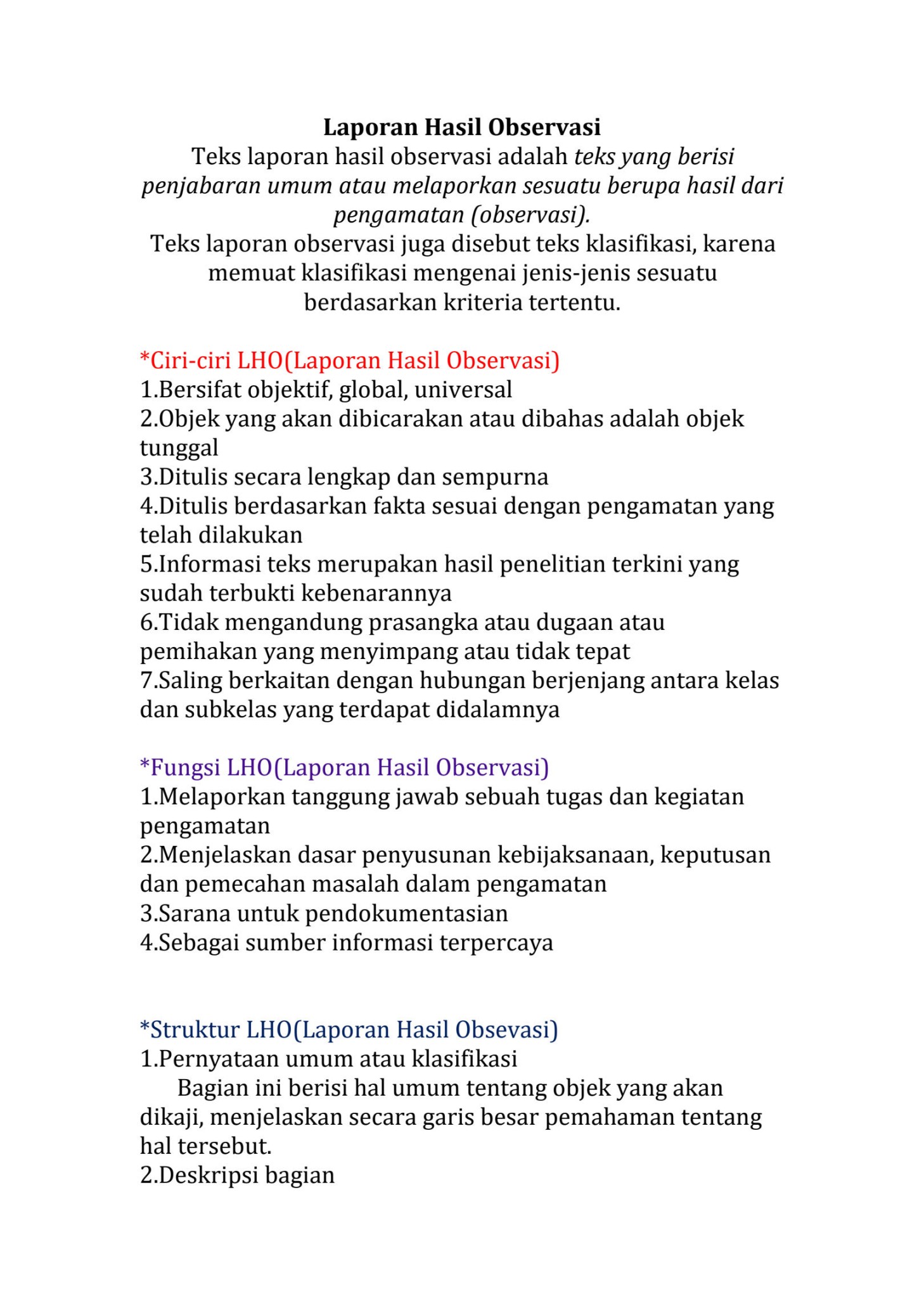 SOLUTION: Bahasa indonesia kelas x teks laporan hasil observasi