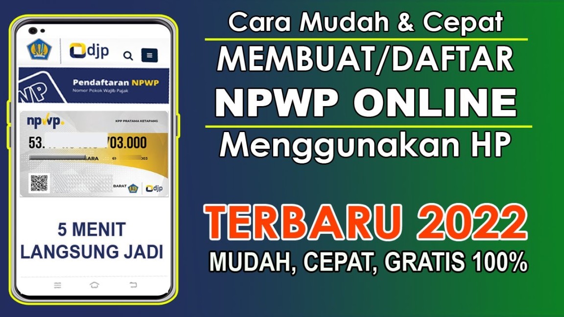 Cara Daftar NPWP Online Lewat HP Terbaru