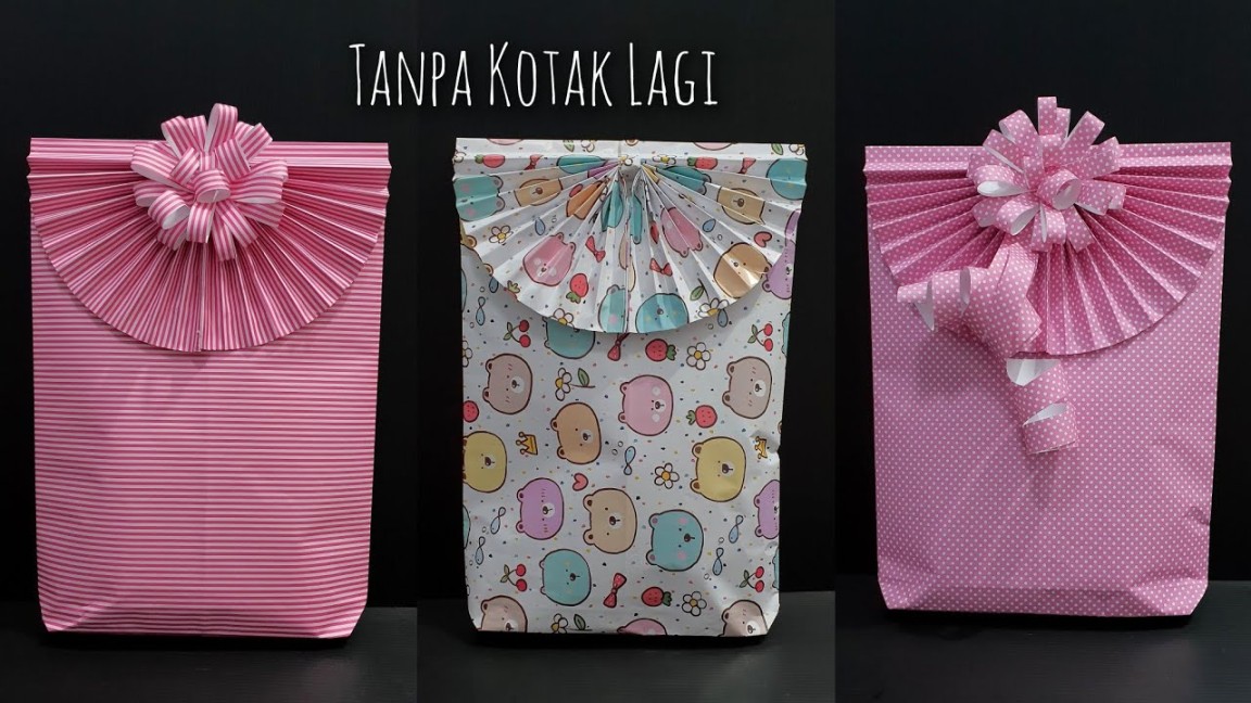 Cara Membungkus Kado  Bungkus Kado Tanpa Kotak Unik Kreatif Simple  Gift  Wrapping  Creative