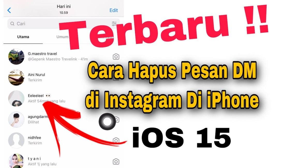 Cara Menghapus Dm IG Di iPhone Satu Persatu Atau Sekaligus