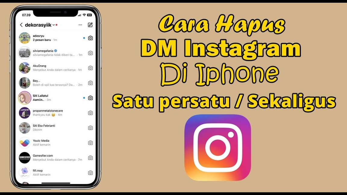 Cara Menghapus DM Instagram Di Iphone