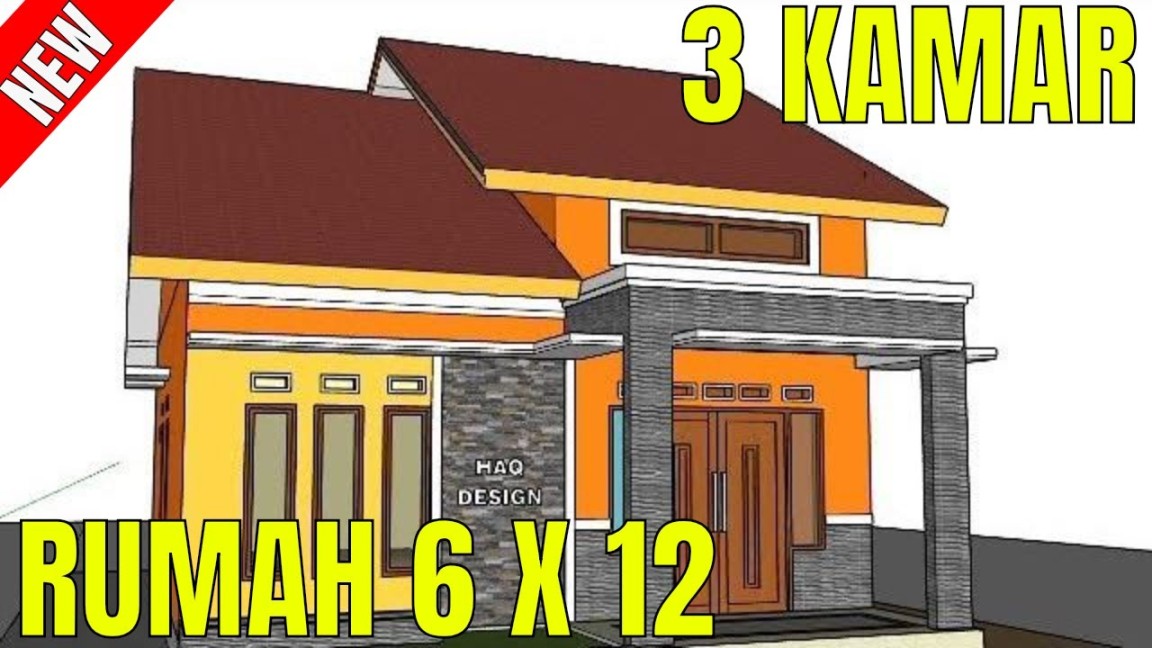 Desain rumah minimalis sederhana  x  meter  kamar  lantai di kampung  FULL TAMPAK DEPAN