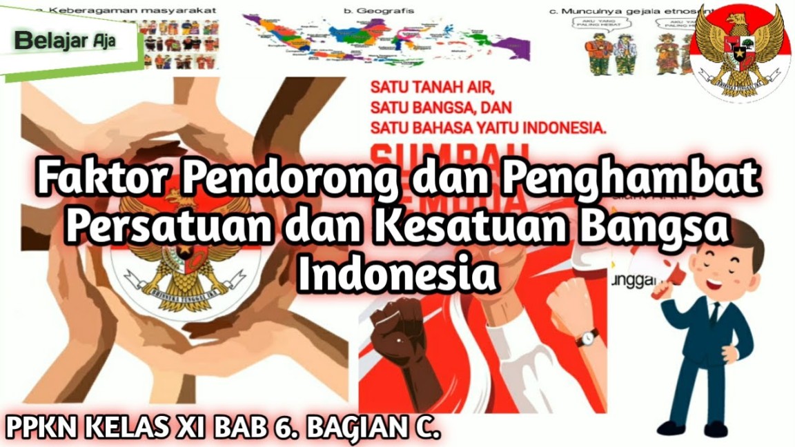 Faktor Pendorong dan Penghambat Persatuan dan Kesatuan Bangsa Indonesia -  PPKn Kelas