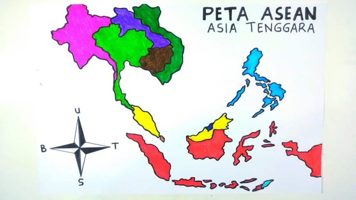 Gambar peta asean - PETA ASEAN