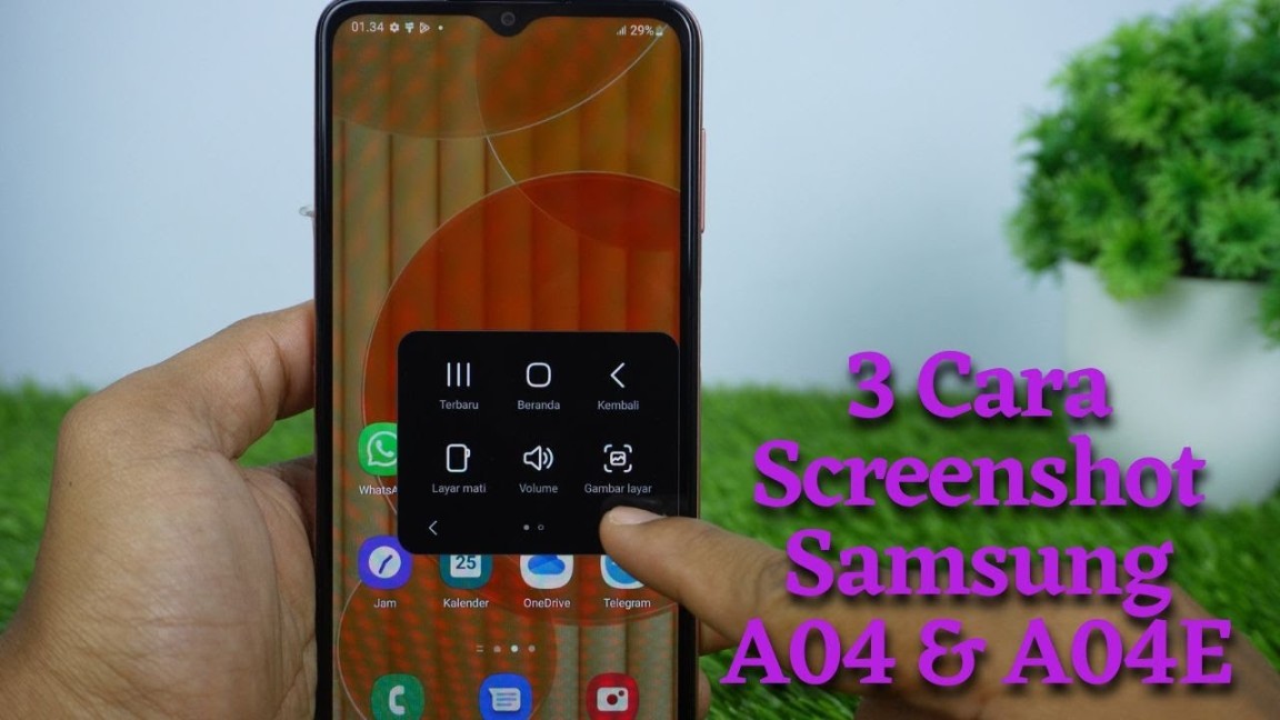 How To Take Screenshot On Samsung A And Samsung AE - YouTube