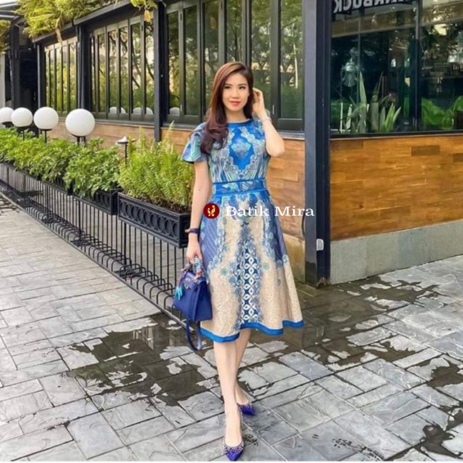 Jual Elegant Model Dress Batik Modern Terlengkap & Harga Terbaru