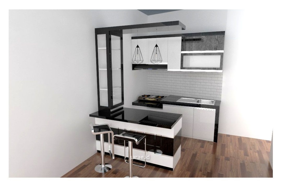 Kitchen Set & Minibar  Bar rumah, Rumah minimalis, Rumah