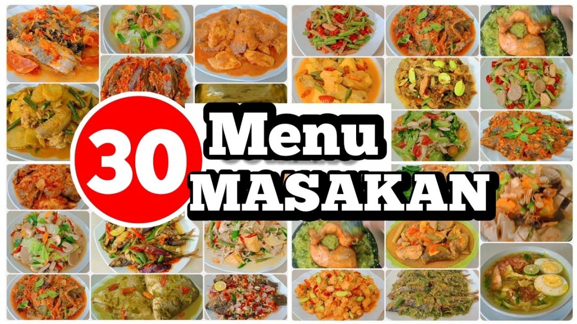 MENU inspirasi Masakan Sehari-hari untuk Satu Bulan