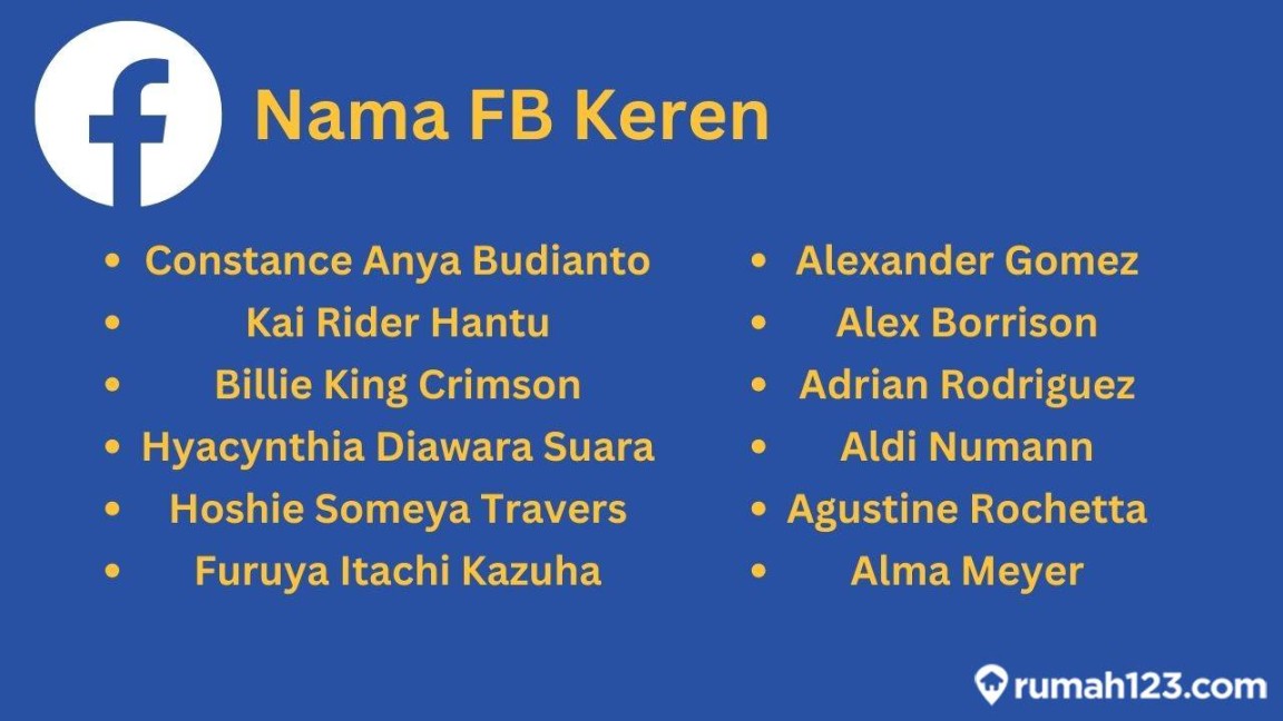 Nama FB Keren yang Simpel, Bagus, dan Aesthetic