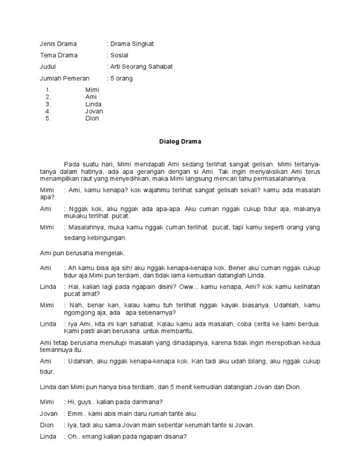 Naskah Drama  Orang  PDF