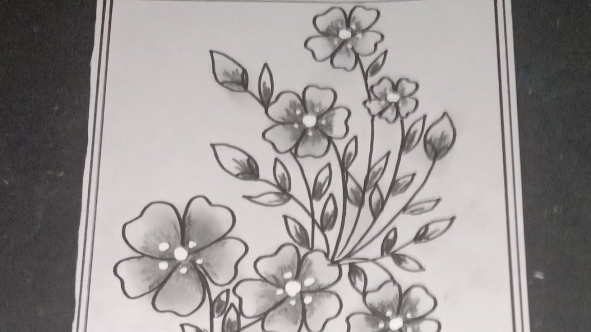 Sketsa Bunga simpel / Ragamhias flora