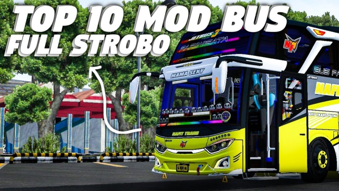 TOP  MOD BUS FULL STROBO  MOD BUSSID - YouTube