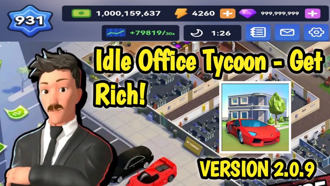 UPDATE !! Idle Office Tycoon - Get Rich! Mod Apk Version .