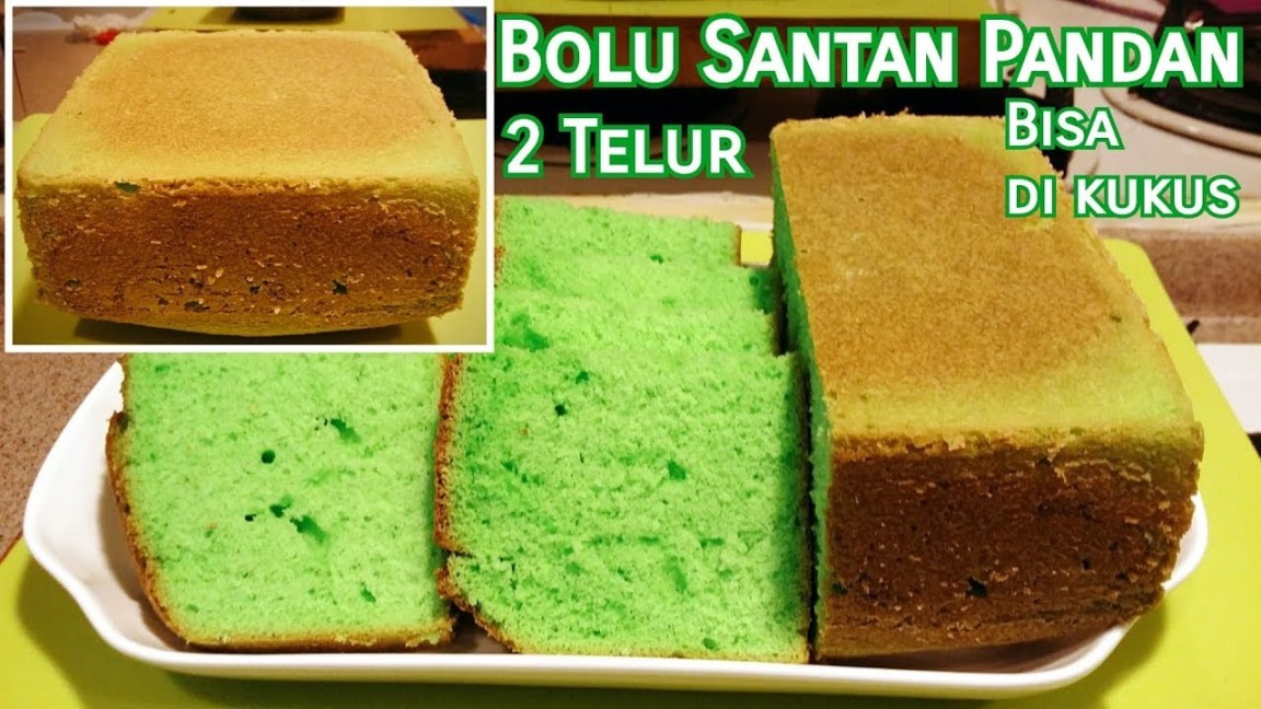 Bolu Pandan  Telur Cara Membuat Bolu Pandan Super Lembut  Butir  TelurBisa Di oven Bisa Di Kukus