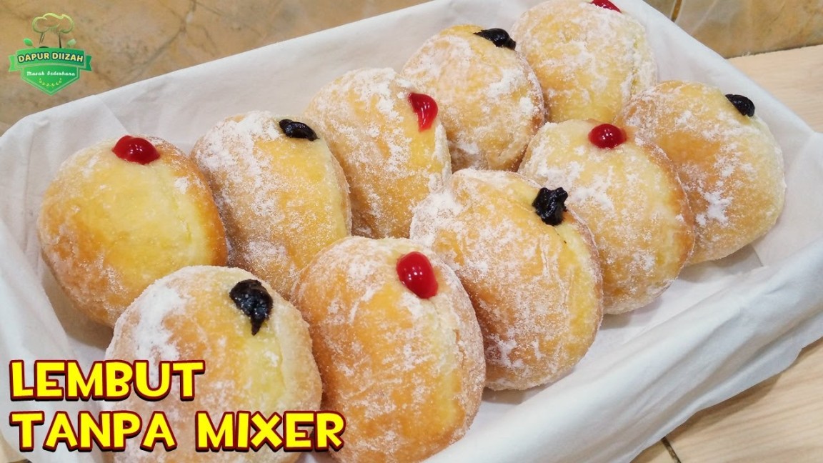 CARA MEMBUAT DONAT BOMBOLONI TANPA MIXER